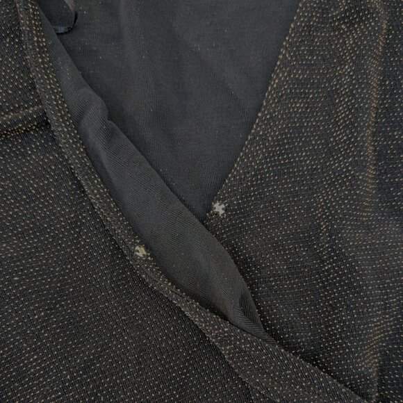 Michael Kors Metallic Tiered Dress NWT Size 3X Glam NYE Party Black Gold - Picture 5 of 9